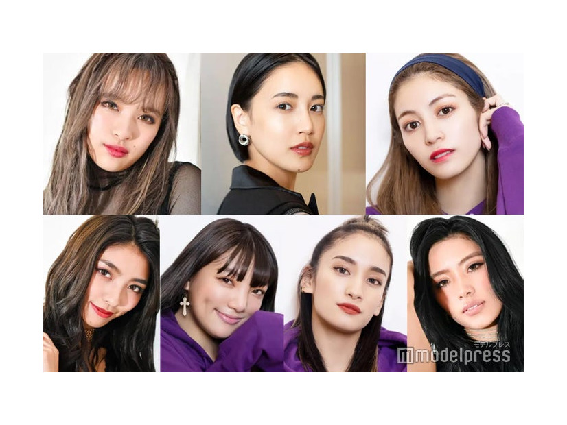 （上段左から）MIYUU、藤井夏恋、楓（下段左から）SAYAKA、須田アンナ、YURINO、川本璃（C）モデルプレス