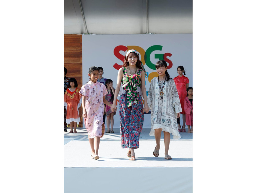 寺内碧フランシス、野咲美優、佐藤日奈子（C）SDGs FES in EDOGAWA 2023