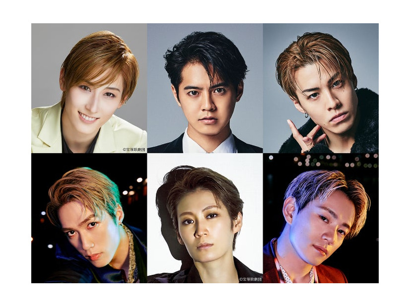 （上段左から）水美舞斗、片寄涼太、RIKU（下段左から）藤原樹、瀬央ゆりあ、浦川翔平（提供写真）