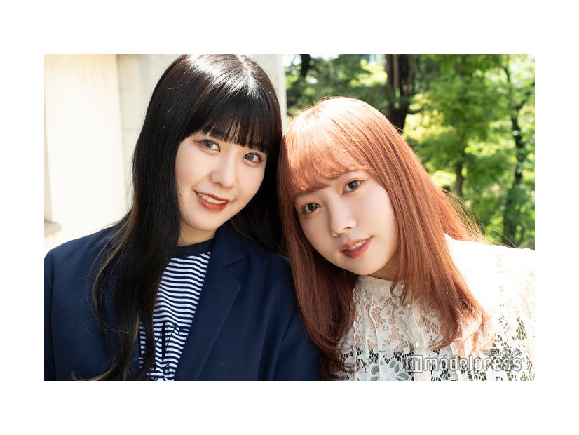 イメチェン前のえなぴ、むく／むくえな（C）モデルプレス