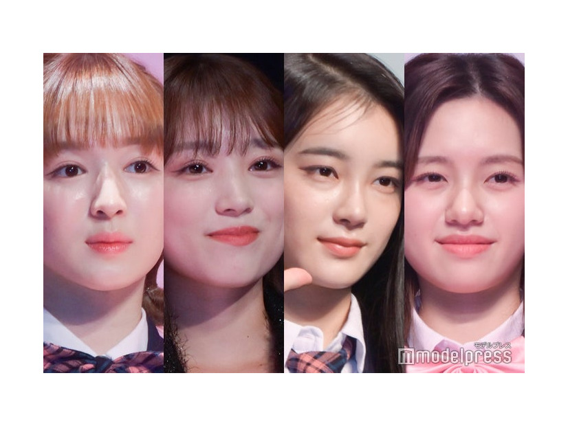 山本すず、矢吹奈子、櫻井美羽、加藤心（C）モデルプレス