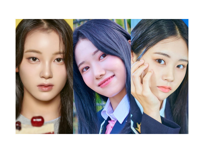 櫻井美羽、釼持菜乃、佐々木心菜（C）PRODUCE 101 JAPAN THE GIRLS