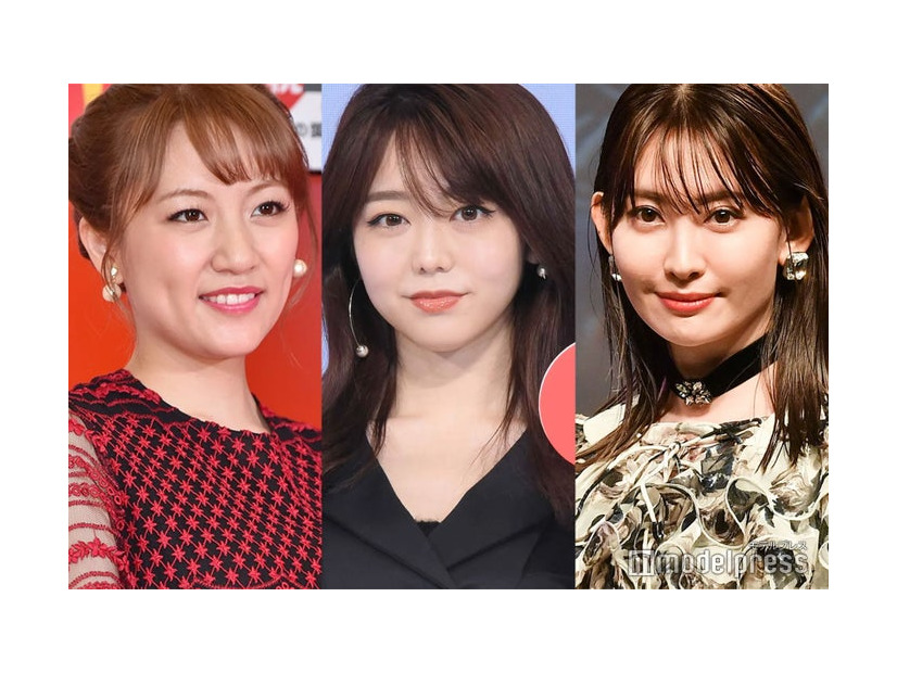高橋みなみ、峯岸みなみ、小嶋陽菜 （C）モデルプレス