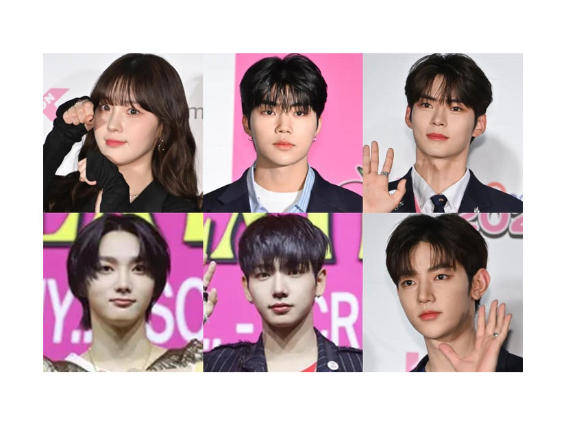 （左上から時計回りに）CHAEHYUN、PARK GUNWOOK、SUNG HANBIN、ZHANG HAO（C）モデルプレス、JAEHYUN、SUNGHO（C）KOZ Entertainment. All Rights Reserved.