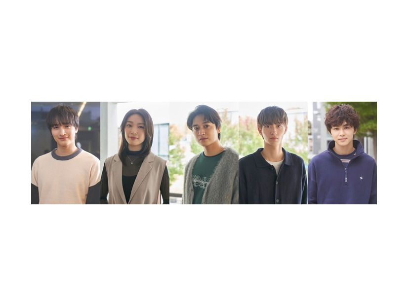 （左から）一ノ瀬颯、芋生悠、井上想良、野村康太、草川拓弥（C）「SHUT UP」製作委員会