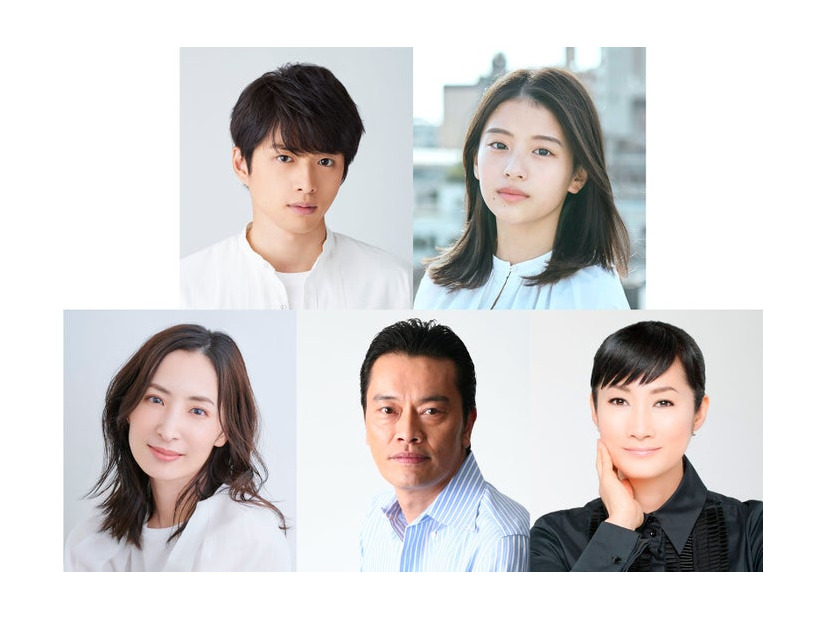 （左上から時計回りに）白洲迅、出口夏希、余貴美子、遠藤憲一、真飛聖（提供写真）