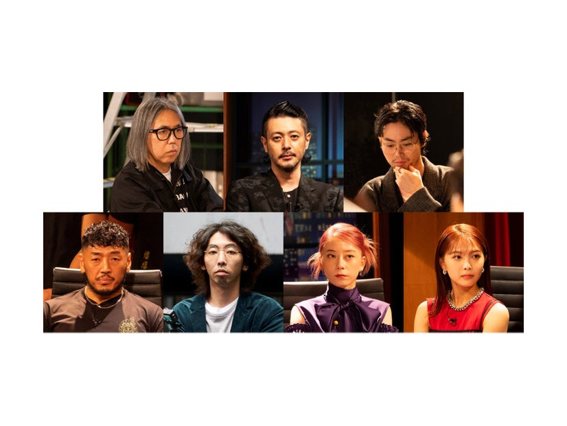 （左上から）藤原ヒロシ、オダギリジョー、菅田将暉（左下から）後藤剛範、柄本時生、SUMIRE、寺本莉緒（C）「THE TRUTH」製作委員会