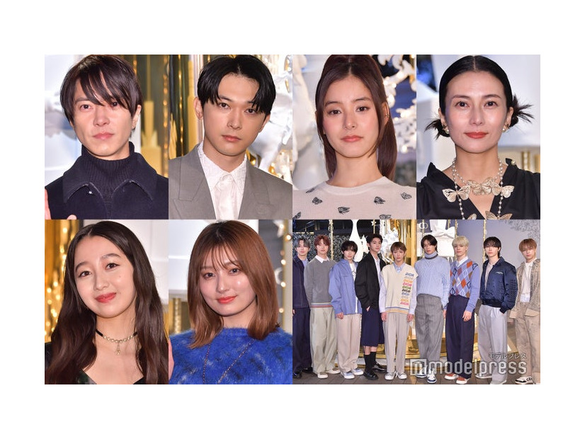 （上段左から）山下智久、吉沢亮、新木優子、柴咲コウ（下段左から）Cocomi、吉川愛、&TEAM（C）モデルプレス