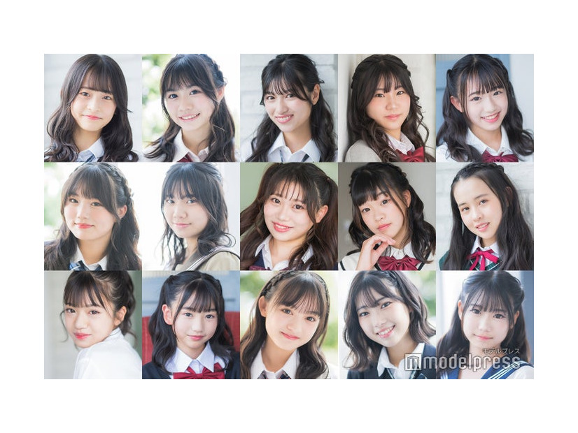 「JCミスコン2023」ファイナリスト（上段左から）きょうさん、るちゃさん、ひまりんさん、みおちさん、もえさん（中央左から）ゆうりさん、さっぴぃさん、みづきちさん、りのんさん、レイさん（下段左から）みのりさん、ここちゃんさん、みおさん、ゆきなさん、ちほさん（C）モデルプレス