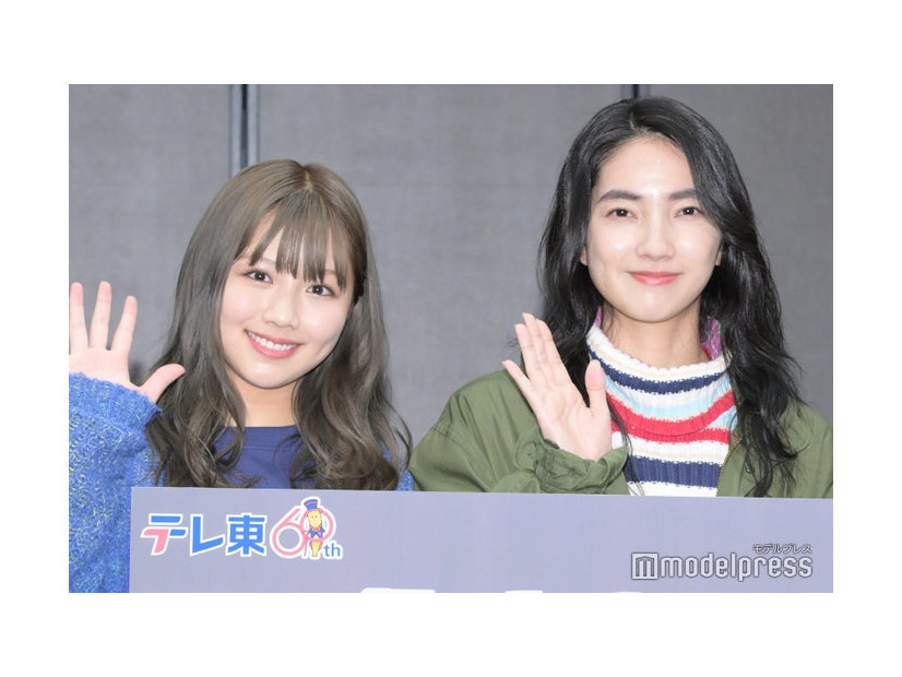 ドラマ「SHUT UP」の記者会見に登場した渡邉美穂、仁村紗和（C）モデルプレス
