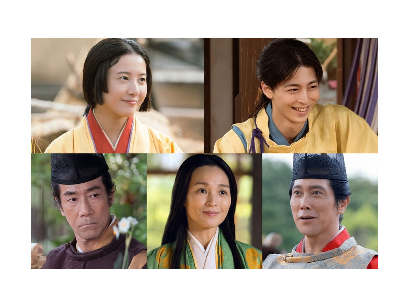 （左上から時計回り）吉高由里子、高杉真宙、佐々木蔵之介、国仲涼子、岸谷五朗（C）NHK