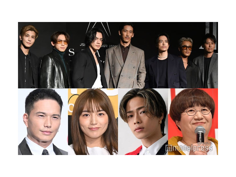 （上段）三代目 J SOUL BROTHERS（下段左から）市原隼人、川口春奈、やまと、近藤春菜（C）モデルプレス