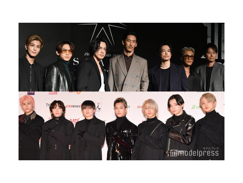 （上段）三代目 J SOUL BROTHERS（下段）BE:FIRST（C）モデルプレス