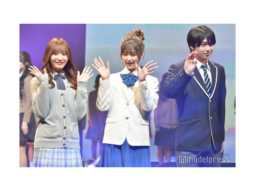 石川翔鈴＆横田未来＆岡田蓮（C）モデルプレス