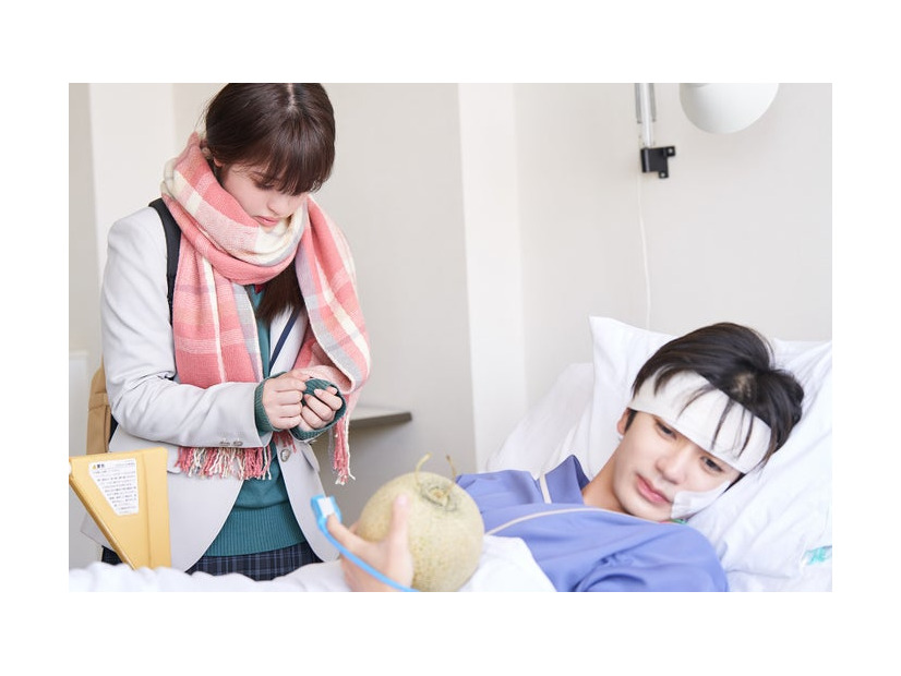 豊嶋花、高橋優斗「君が死ぬまであと100日」第9話より（C）NTV・J Storm