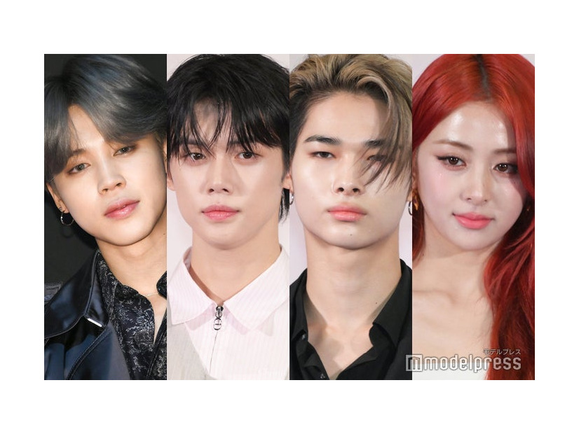 （左から）JIMIN、YEONJUN、NI-KI、HUH YUNJIN（C）モデルプレス