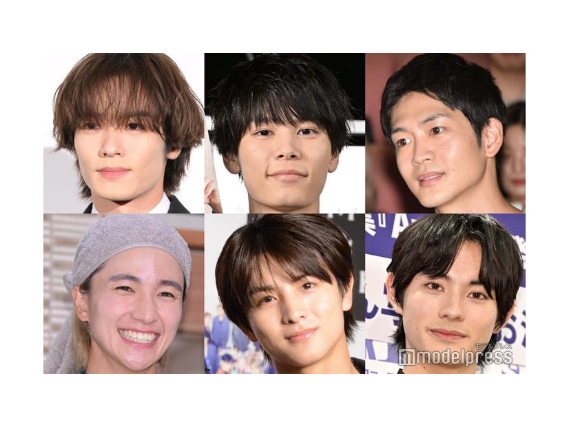 モデルプレス読者が選ぶ“23年秋ドラマ版・胸キュン男子”トップ10にランクインした（左上から時計回りに）川村壱馬、萩原利久、松下洸平、前田拳太郎、柏木悠、木戸大聖（C）モデルプレス