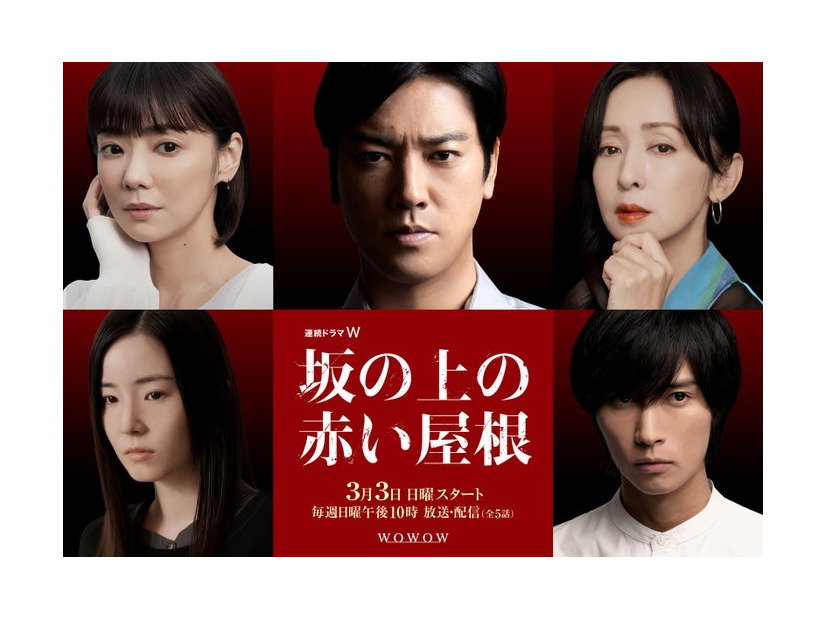 （左上から時計回りに）倉科カナ、桐谷健太、斉藤由貴、橋本良亮、蓮佛美沙子（C）WOWOW