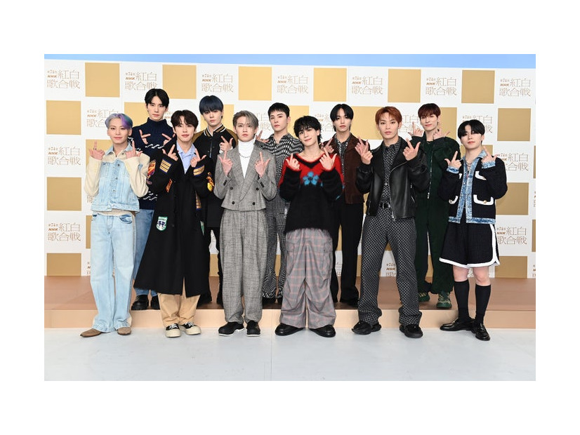 JO1（前列左から）川尻蓮、河野純喜、白岩瑠姫、豆原一成、與那城奨、木全翔也（後列左から）佐藤景瑚、鶴房汐恩、川西拓実、大平祥生、金城碧海（C）NHK