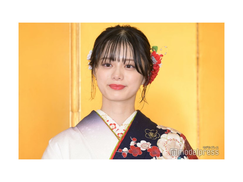 「スペースクラフト・エージェンシー2024年新春晴れ着撮影会」に出席した紺野彩夏（C）モデルプレス