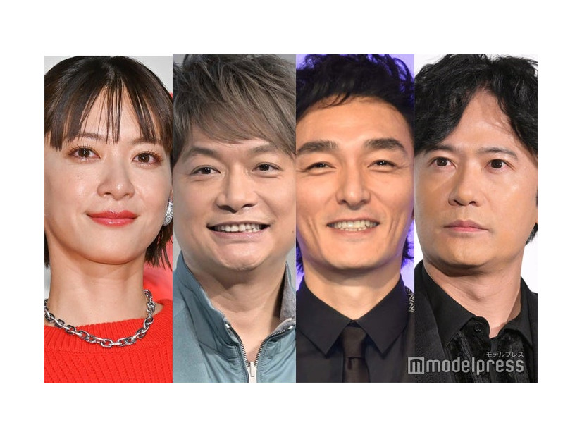 上野樹里、香取慎吾、草なぎ剛、稲垣吾郎（C）モデルプレス