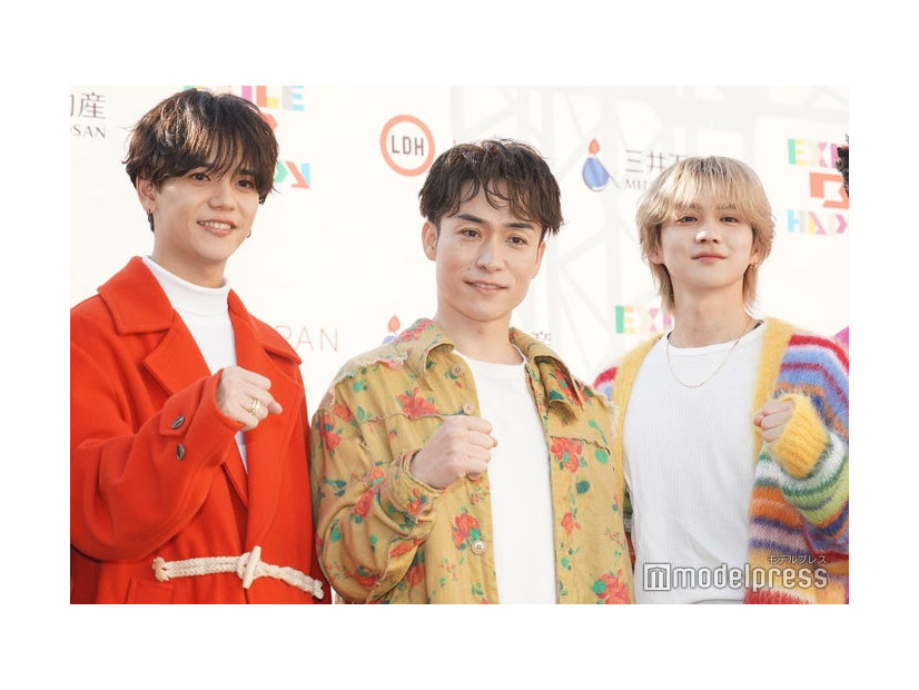 EXILE B HAPPYショー～2024年 1st ステージ～」に登場した（左から）中島颯太、EXILE TETSUYA、吉野北人（C）モデルプレス