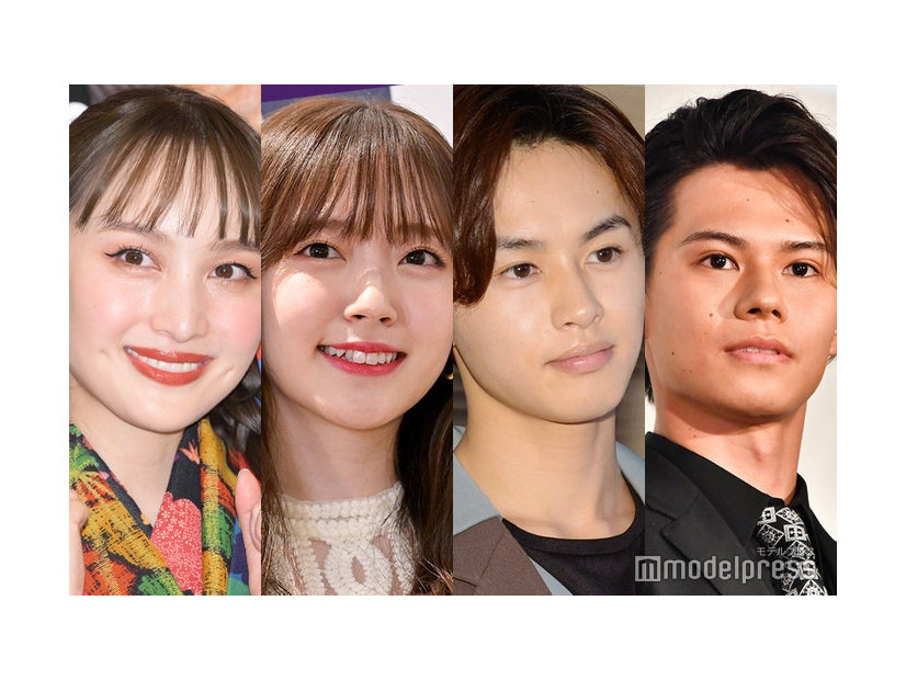 百田夏菜子、鈴木愛理、草川拓弥、小笠原海（C）モデルプレス