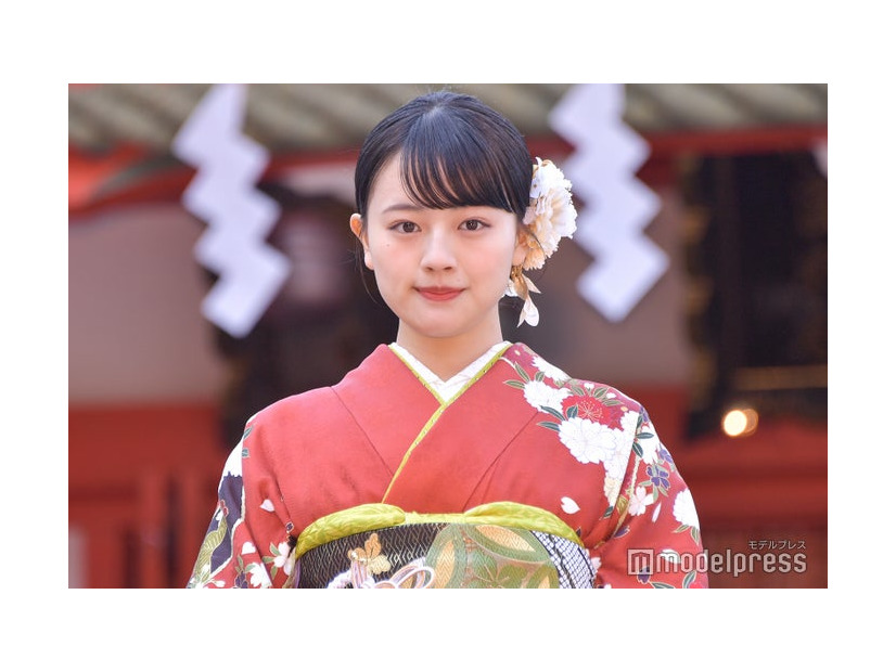 「エイベックス・マネジメント・エージェンシー新春参拝＆晴れ着撮影会」に出席した上坂樹里（C）モデルプレス