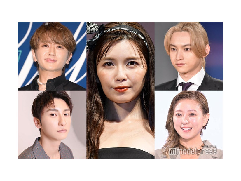 （中央）宇野実彩子、（左上から）Nissy、與真司郎、（右上から）SKY-HI、伊藤千晃（C）モデルプレス