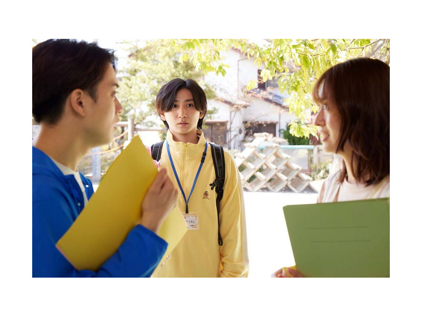 宮近海斗、京本大我、田辺桃子「お迎え渋谷くん」第6話より（C）カンテレ