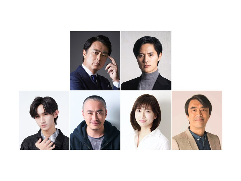 （左上から時計回りに）石黒賢、岡本圭人、益岡徹、南沢奈央、加藤虎ノ介、大内リオン「反乱のボヤージュ」組写真（提供写真）