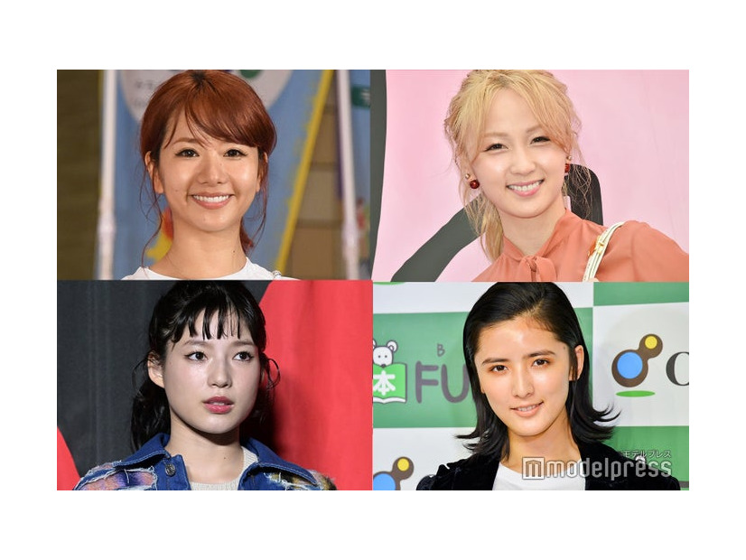（上段左上から時計回りに）Dream Aya、Ami、藤井萩花、石井杏奈（C）モデルプレス