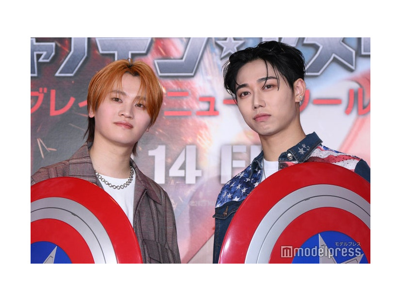 「キャプテン・アメリカ：ブレイブ・ニュー・ワールド」ジャパンプレミアフォトコールに出席したKAIRYU、SEITO（C）モデルプレス