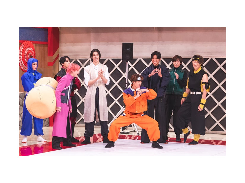 渡辺翔太、佐久間大介、宮舘涼太、ラウール、向井康二、目黒蓮、阿部亮平、目黒蓮