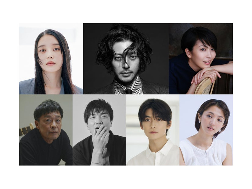 （左上から時計回りに）高石あかり、オダギリジョー、松たか子、満島ひかり、高橋文哉、森山直太朗、光石研（C）2025映画『夏の砂の上』製作委員会