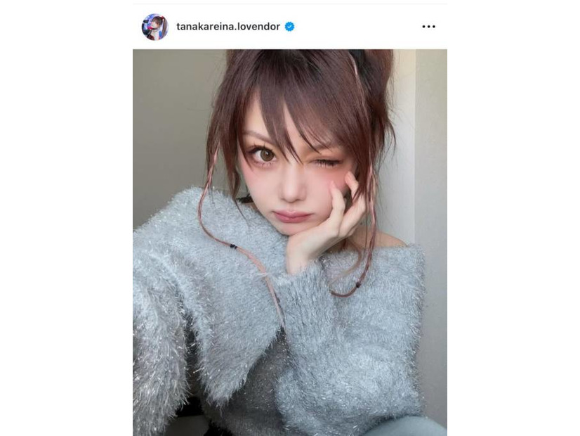 田中れいな、ウインク自撮りSHOT公開＆日々の家事での悩みも明かす「傷だらけになってます」
