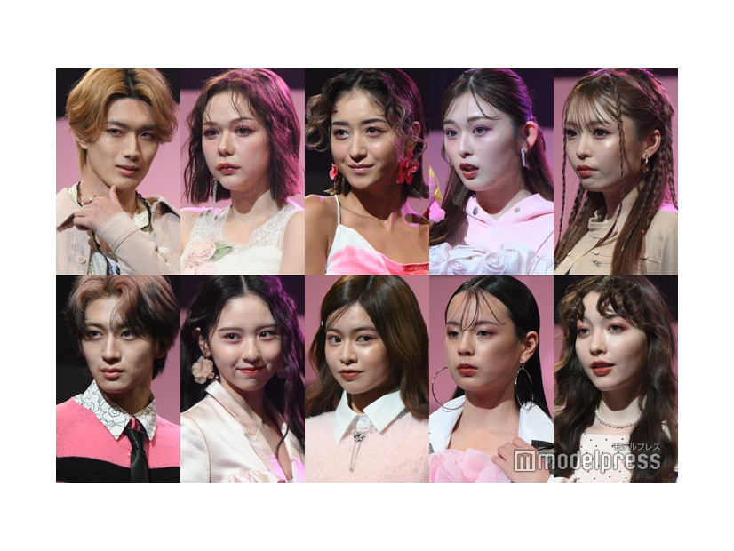 山中柔太朗、村重杏奈、みちょぱ、ゆうちゃみ、ゆいちゃみ（下段左から）NAOYA、入江美沙希、米澤りあ、小國舞羽、雑賀サクラ（C）モデルプレス