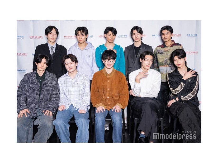 （前列左から）太田侑吾、山崎貴裕、井内隆一、木村向太、小路煌太（後列左から）細川颯太、高木愛斗、村山恵斗、本間勇気、木村陸（C）モデルプレス