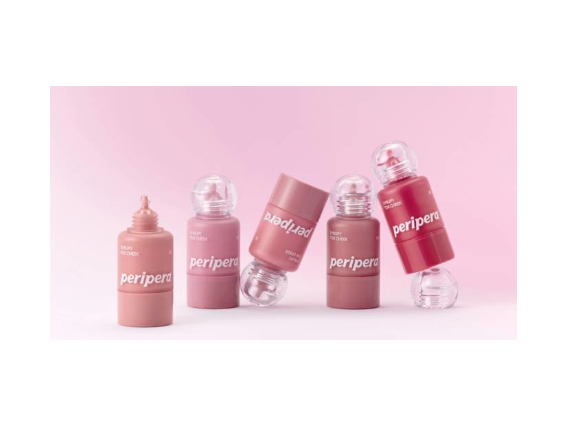 peripera、シロップのように透明感のあるカラーで頬を染め上げる「シロッピー トック チーク」が発売
