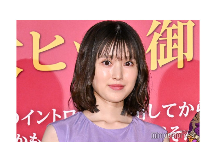 映画『お嬢と番犬くん』公開記念舞台挨拶に出席した福本莉子（C）モデルプレス