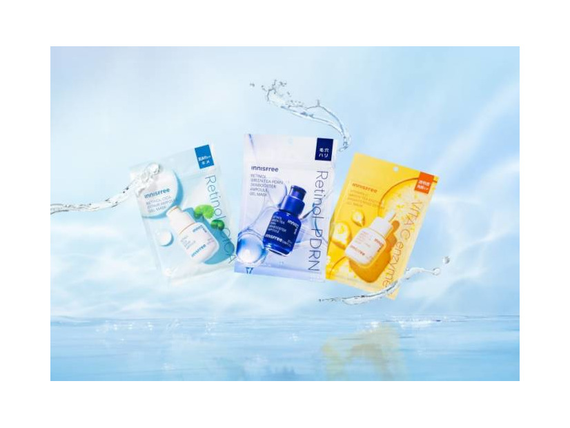 INNISFREE、10分集中ケア！人気の美容液ラインからゲルマスクシート3種が新登場