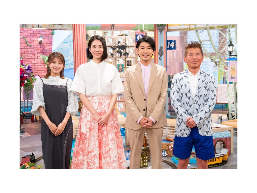 大仁田美咲アナウンサー、松下奈緒、藤木直人、勝俣州和（C）ABCテレビ