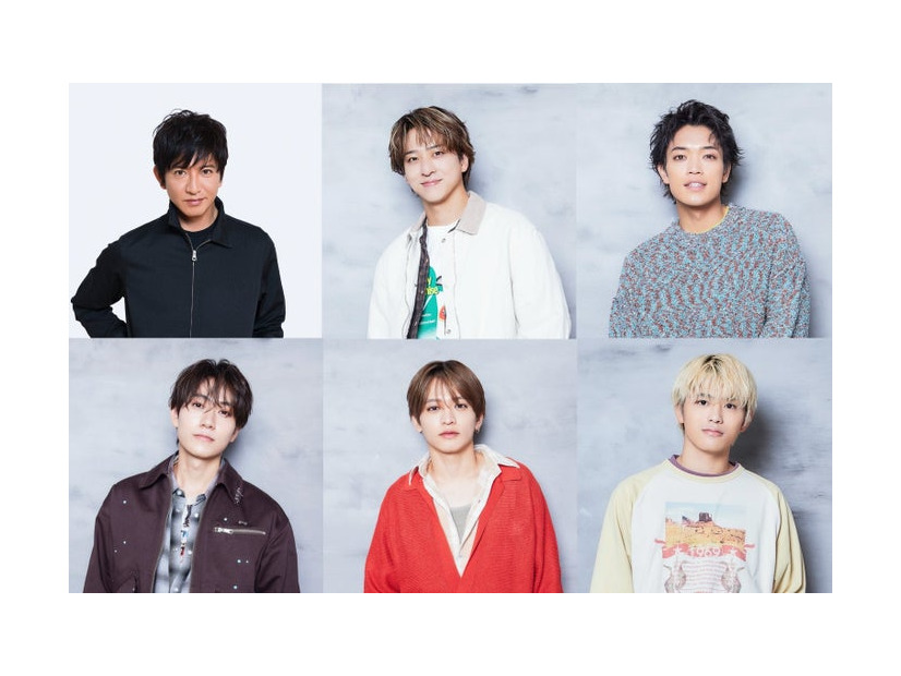 （左から時計回りに）木村拓哉、寺西拓人、原嘉孝、篠塚大輝、猪俣周杜、橋本将生（提供写真）