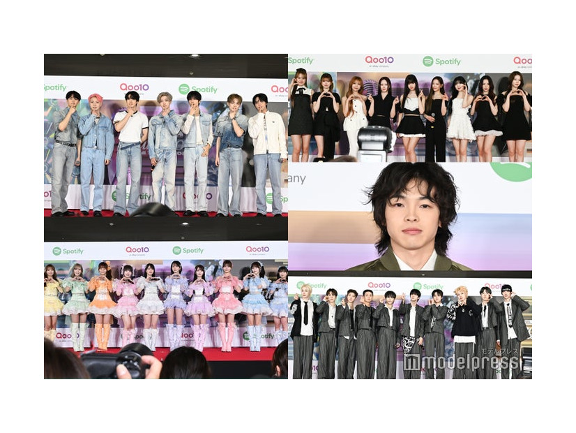 （上段左から時計回りに）NCT DREAM、NiziU、imase、xikers、＝LOVE（C）モデルプレス