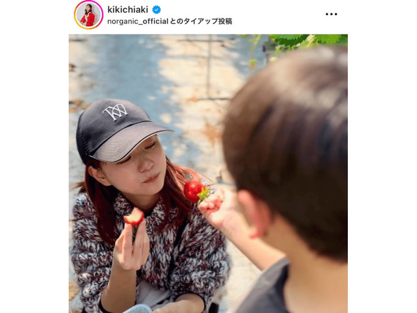 伊藤千晃、息子といちご狩りへ！ほっこり親子SHOTを公開「ゆったりとした時間って、とても大切」