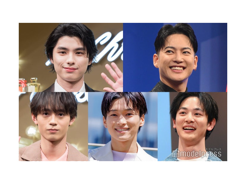 （上段左から）本田響矢、三山凌輝（下段左から）水沢林太郎、松本怜生、小林虎之介（C）モデルプレス