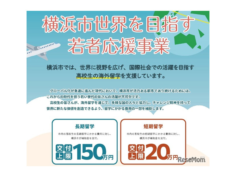 横浜市世界を目指す若者応援事業