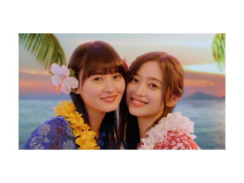 遠藤さくら、井上和／新TVCM「オハナとずっと一緒」篇より（C）Disney