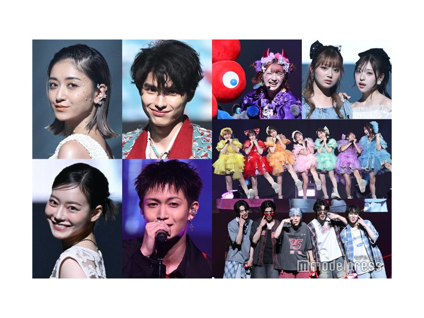 （左上から時計回りに）みちょぱ、本田響矢、しなこ、希空、MINAMI、FRUITS ZIPPER、WILD BLUE、綱啓永、なごみ（C）モデルプレス