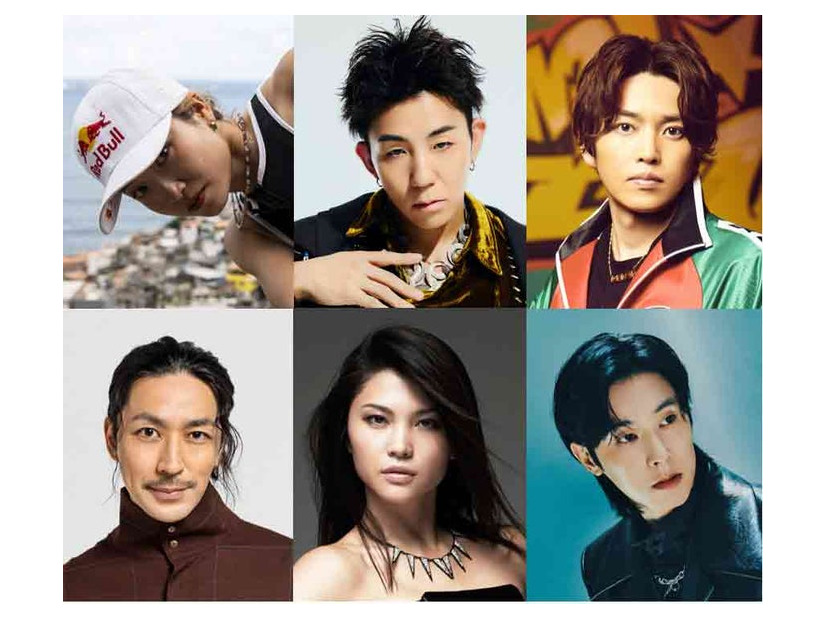 （左上から時計回りに）AMI、kazuki、KENZO、ユンホ、仲宗根梨乃、TAKAHIRO（提供写真）